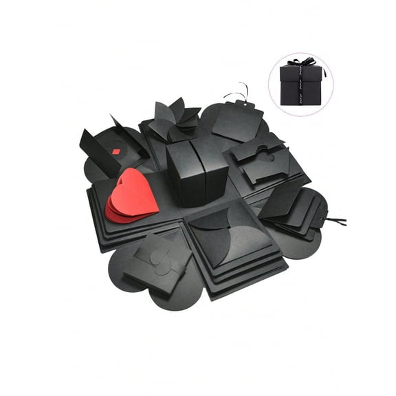 DIY Explosion Photo Album Creative Mechanism Surprise Box, Romantic Gift Box for Valentine's Day, Wedding, Back to School