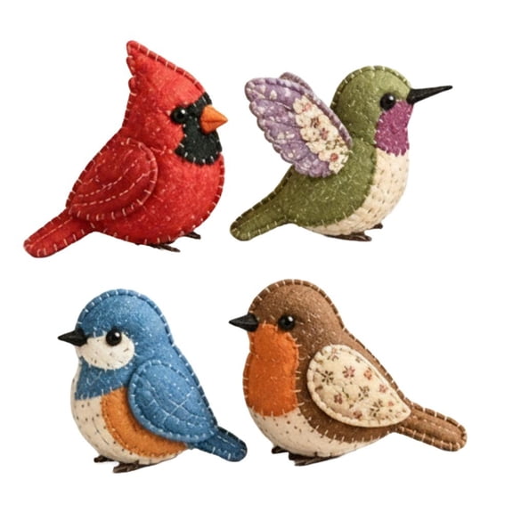 DIY Fabric Animal Craft Kit, Handmade Sewing Craft Kit with Pre-Cut Fabric & Stuffing, Complete Supplies Hand Sewing CraftKit, with Guide No Machine Needed for Beginner DIY Gift Set