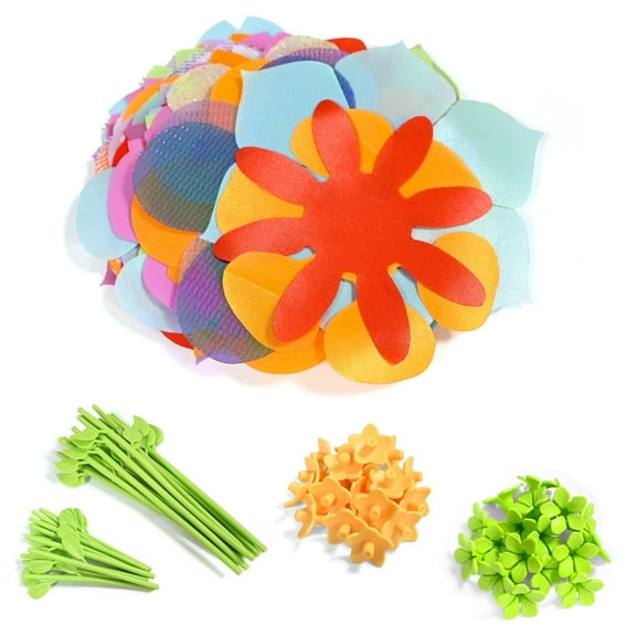 DIY Fabric Flower Bouquets Toys Accessories - Replacement Fabric Flowers for Craft Kits - Flower Arts & Crafts Toy Accessories (Compatible with Fabric Flower Craft Kit)