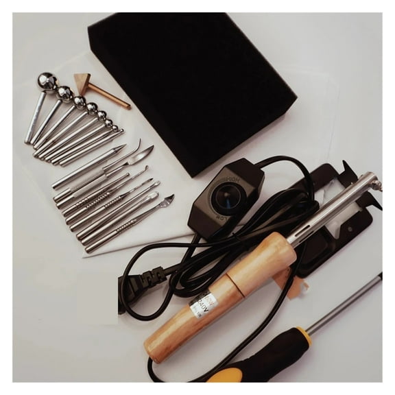 DIY Fabric Flower Making Tools Setting Temperature Adjustable Soldering Iron 18 Ironing Trowel ,Easy to Install