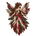 thumbnail image 1 of DIY Fabric Patchwork Fairy Sewing Kit, Handmade Angel Wall Art Craft Set, Creative Gift for Craft Lovers, Home Wall Hanging Decoration,Red, 1 of 6