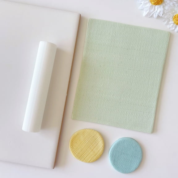 DIY Fabric Texture Polymer Clay Roller - Essential Tool for Jewelry and Earring Making