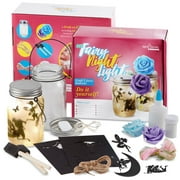 DIY Fairy Night Lights Craft Kit for Kids Ages 4-12 – Fairy Lantern Crafting Set for Boys and Girls – Design Your Lamp with Battery Powered Jar Lights for Bedroom, Nursery, School, Birthday, Party