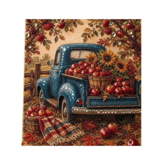 DIY Fall Thanksgiving Diamond Painting Kit for Adults 20cm Square Autumn Diamond Art Canvas Seasonal Wall Home Decor Handmade Craft Gift