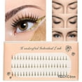 thumbnail image 1 of DIY False Eyelash Extension Kit with 100 Natural Wispy Tufts 8mm 10mm 12mm C Curl Design for Personal Use, 1 of 6