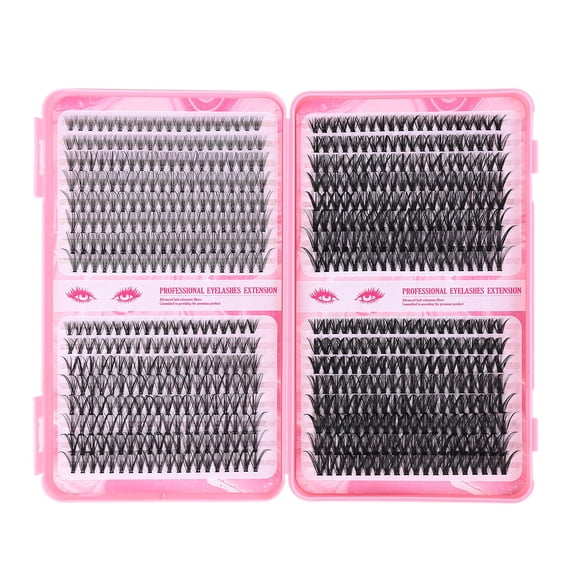 DIY False Eyelashes Mixed Style, Large Capacity Lash Book, Thick & Natural Eyelashes