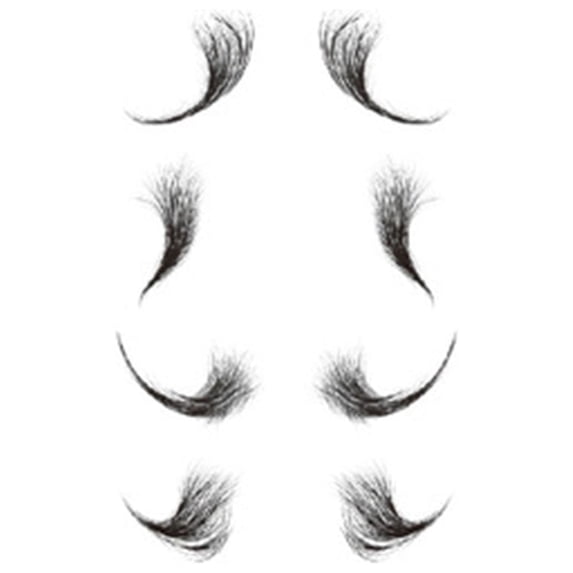 DIY Fashion Hair Hairline Stickers - Waterproof Hairline Stickers for Women, Salon Hairstyling, Natural Hair Stroke Effect, Easy to Apply & Remove, 160x110mm, Hair Styling Accessor Makeup Organizers
