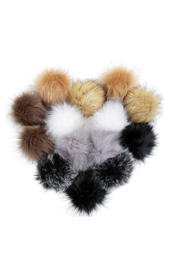 DIY Faux Pompom Ball for Hats Shoes Scarves Keychains Bag