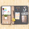 thumbnail image 1 of DIY Felt Bulletin Board 24" x 16" Self Adhesive Photos Memo Folding Felt Board Small Bulletin Board Notice Board Message Board Wall Decor Sign Board Home Office Classroom Horizontal Pin Board, Black, 1 of 9