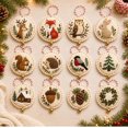 thumbnail image 1 of DIY Felt Christmas Ornament Kit,Hand Embroidery Christmas Ornaments kit, Beginner Craft Set for Adults, Hanging Set, Cross Stitch Pattern, Decoration Making Materials,Xmas‑Woodland‑Animal, 1 of 5