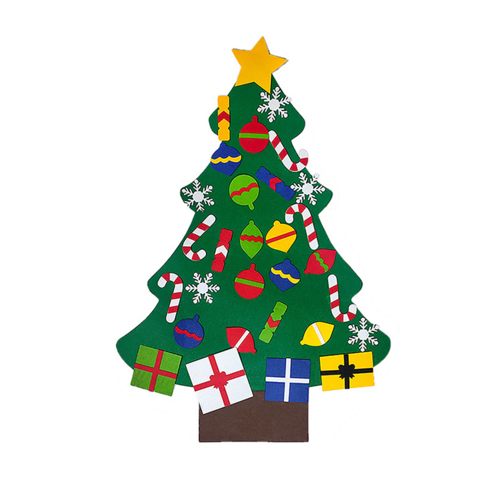 DIY Felt Christmas Tree With Led Light Christmas Tree Decorations For