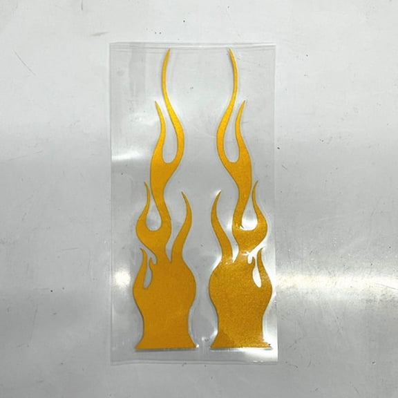 DIY Flame Vinyl Decal Sticker Waterproof for Car Motorcycle Gas Tank Fende 15cm