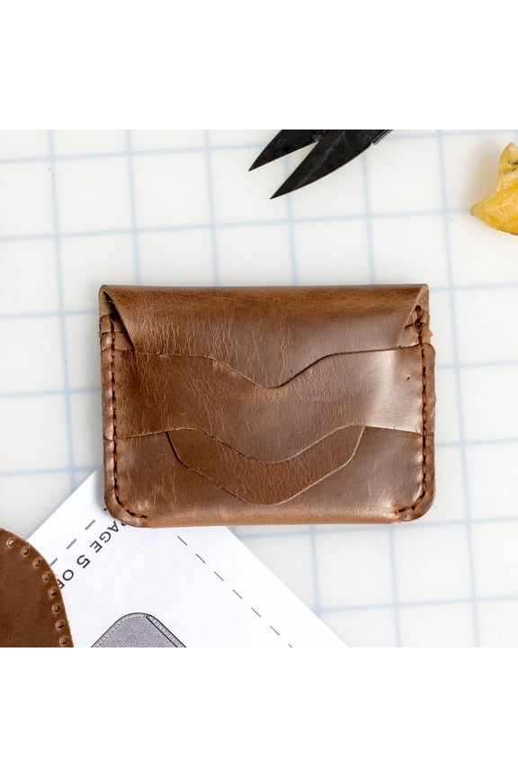 DIY Flap Wallet Leather Kit