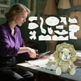thumbnail image 1 of FIGHTY DIY Floral Plush Sewing Pattern Kit Template With Pre Cut Shapes Easy To Follow Instructions For Handmade Stuffed Toy Ideal For Craft Enthusiasts & Beginner, 1 of 4