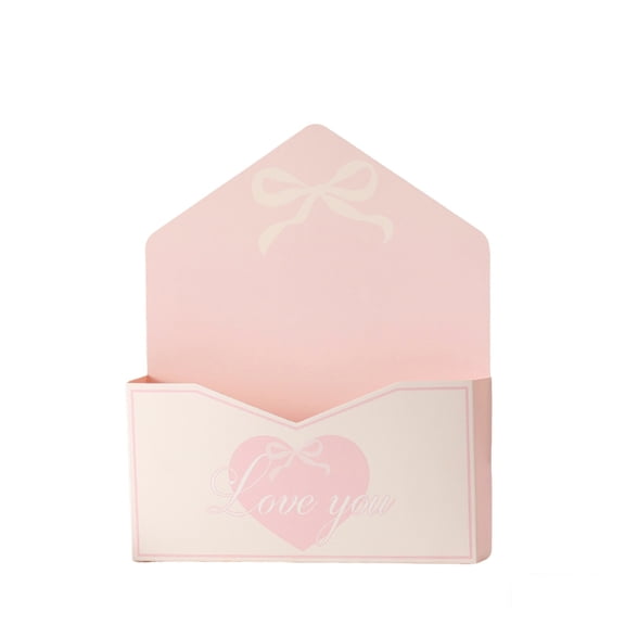 DIY Flower Gift Box for Bouquets Presentation, Wedding Anniversary Romantic Surprise Gift Packaging, Blank Envelope Box for Home Craft Decoration (Pack of 10)(C)