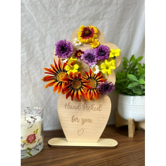 DIY Flower Vase | Mother's Day Gift | Changeable Flowers | Custom Wooden Vase | Gift for Mom | Gift for Grandma