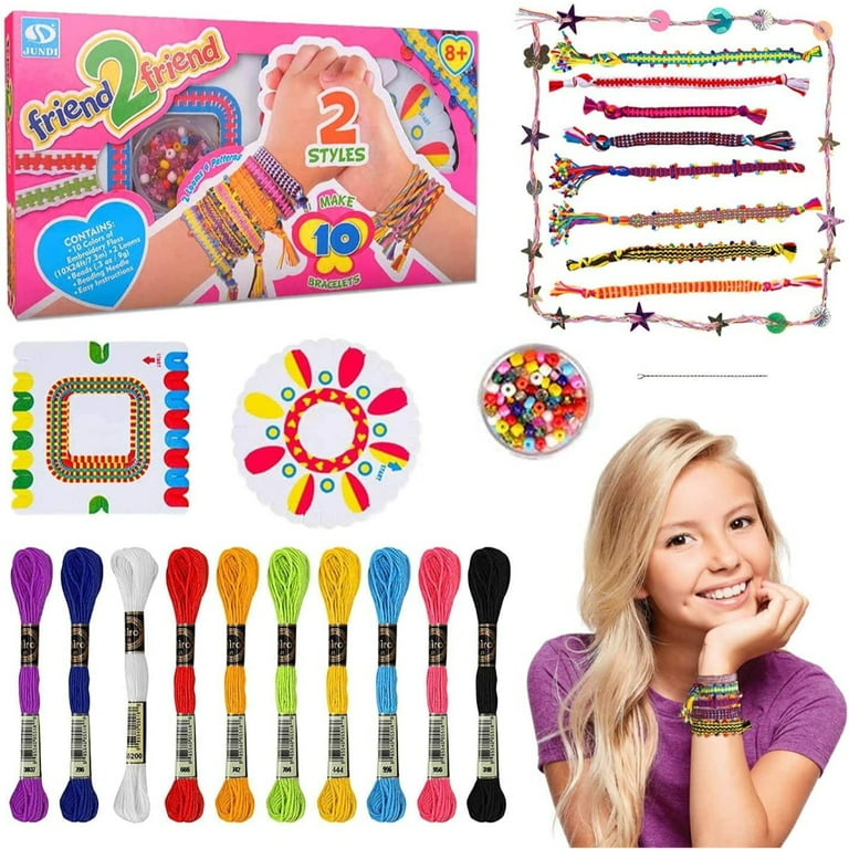 DIY Friendship Bracelet Kit, Bracelet Making Kit for Kids DIY