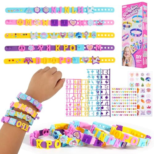 DIY Friendship Bracelet Making Kit for Girls,Jewelry Making kit for Girls,Sticker Bracelet,Bracelet Making kit Birthday Gift for Ages 5 6 7 8-12