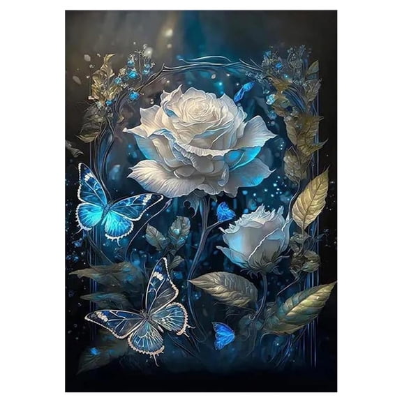 DIY Full Beaded Artwork – Rose Home Decor Craft Kit 12" × 16" for Beginners
