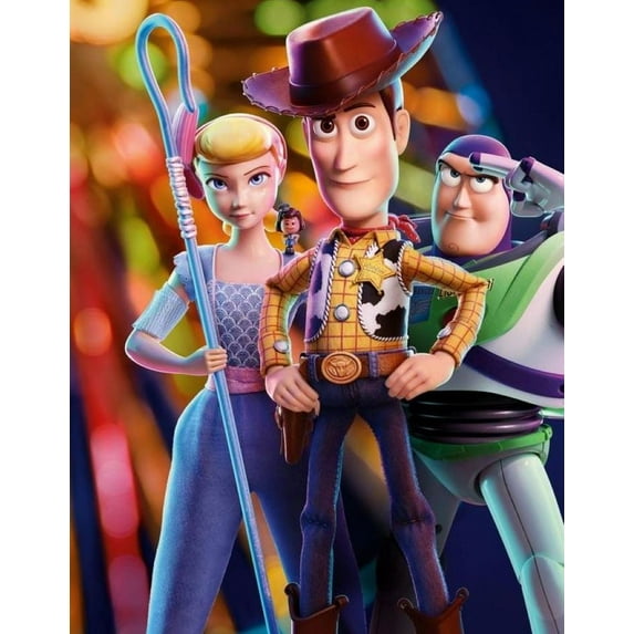 DIY Full Diamond Digital Diamond Painting Set,Toy Story 5D Diamond Art Set for Home Decoration,Wall Decoration,Creative Gifts, 12 X 16 inches