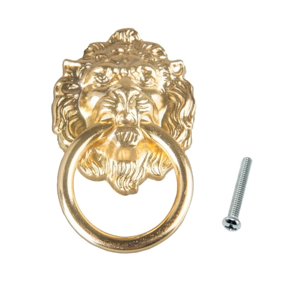 DIY Furniture Pulls Vintage Drawer Pulls Lion Shaped Cabinet Handle Ring Wooden for Case Box Decor Handles Not Easy to F
