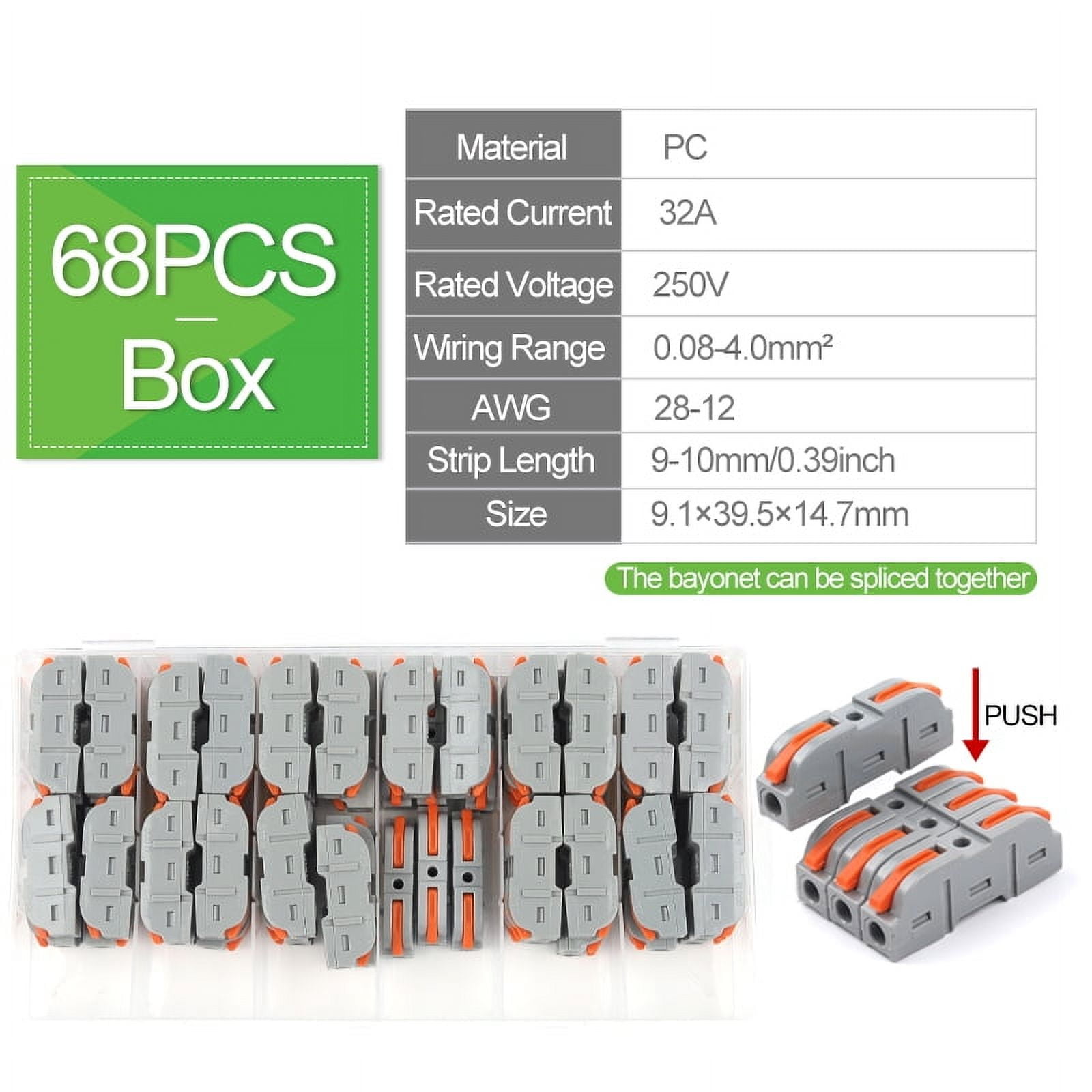 DIY GO Quick Splicing Multiplex Butt Wire Connector Compact Electrical