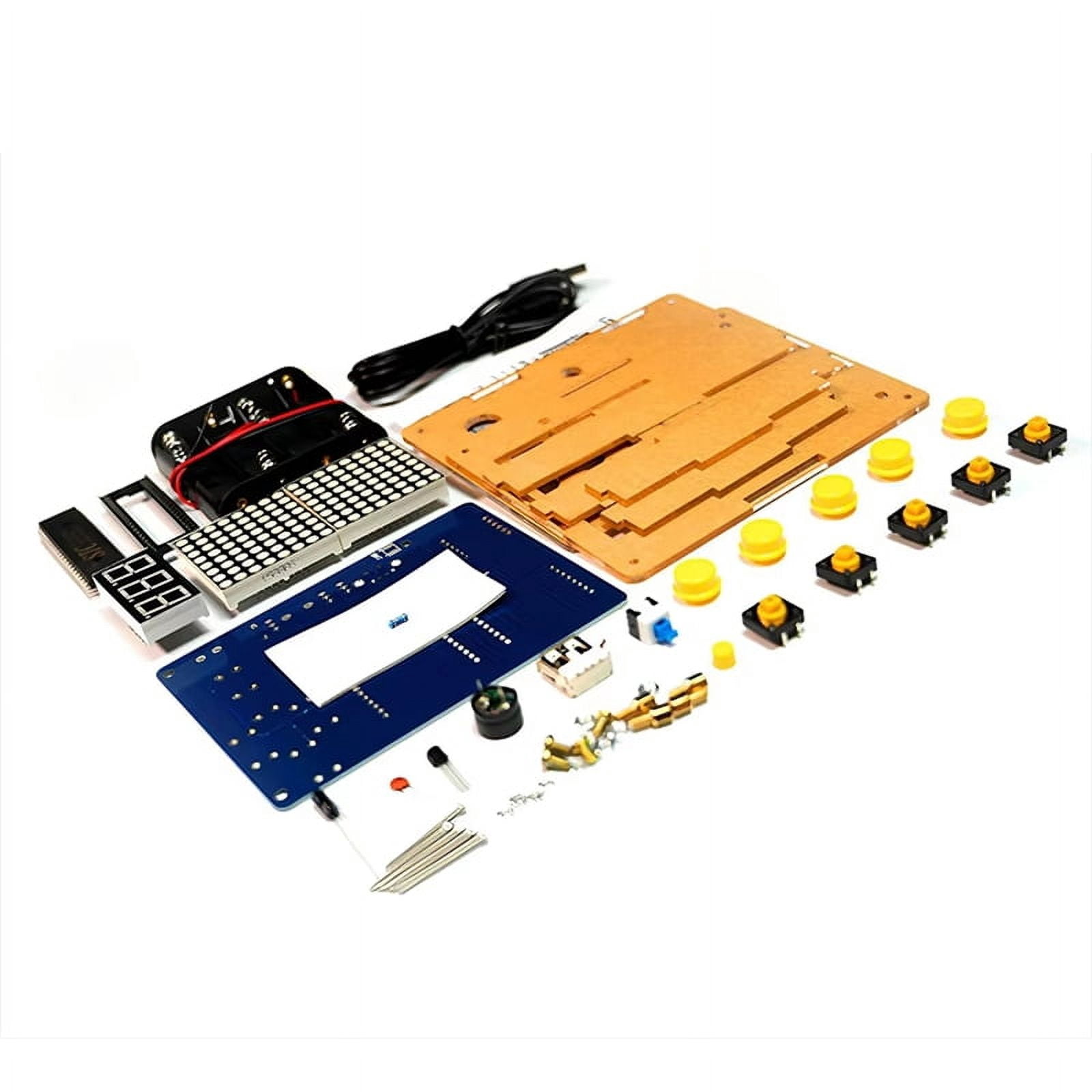 DIY Game Kit Pixel Game Console 51 Microcontroller Game Console Snake ...