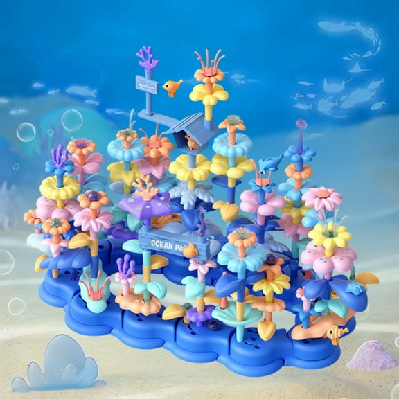 DIY Garden Building Blocks Set - Children’s Flower Arrangement Assembling Toy, Creative Garden Changing Construction Kit, Interactive Building Toys for Teenage Boys & Girls