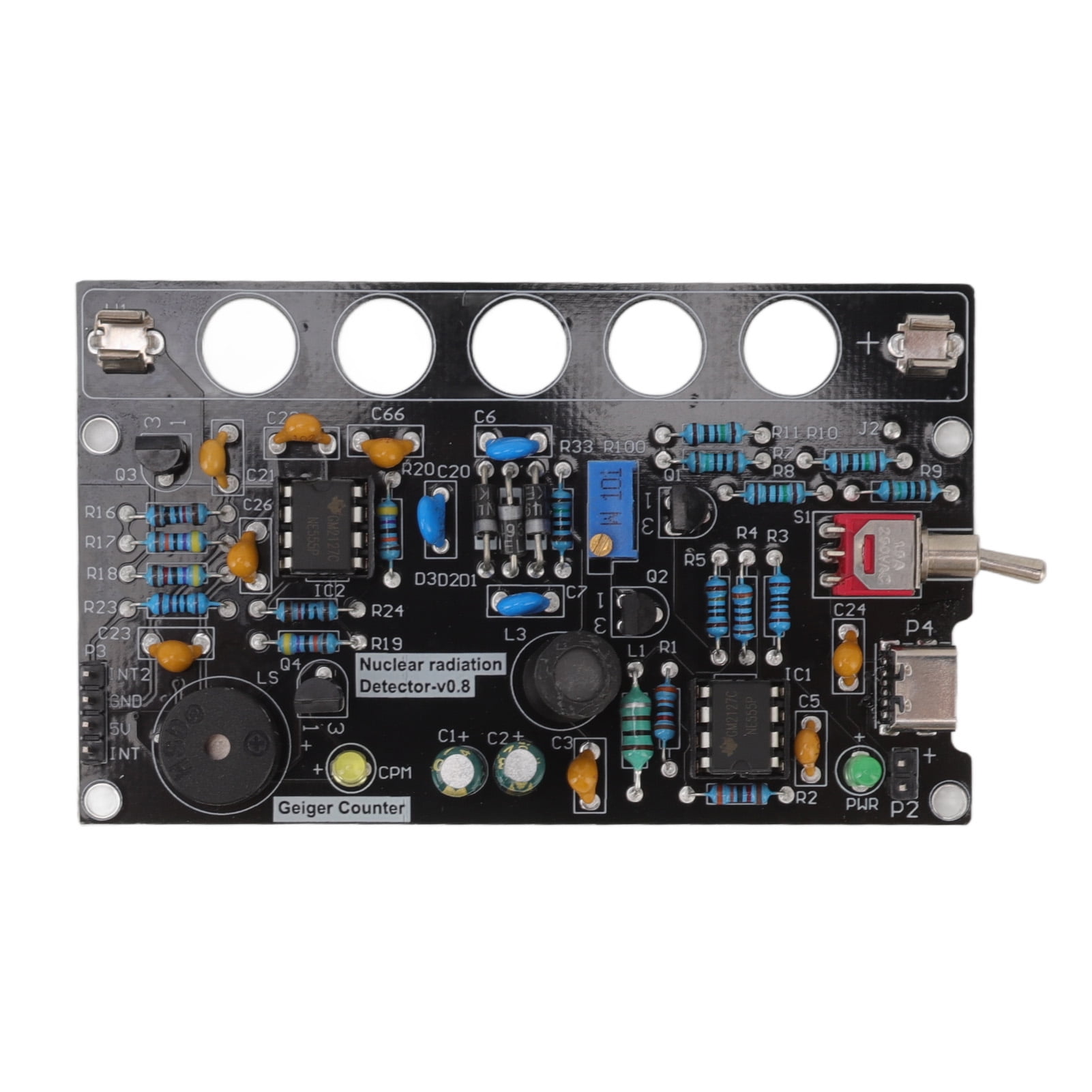 Diy Geiger Counters Kit V Tube Assembled For Nuclear Radiation