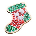 thumbnail image 1 of DIY Glass Mosaic Coaster Kit Christmas Ornament Beginner Friendly Design for Adults and Kids Holiday Party, 1 of 9
