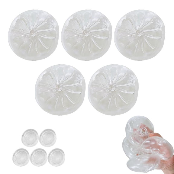 DIY Glitter Dumpling Squishiies To-ys, Slow Rising Soft Squeezze Ball Refill Pack, Cute Bao Bun Squeezee Making Kit, Make Your Own Squishiy, Anxiety Relief Fidget, Fun Desk Decor & Gift
