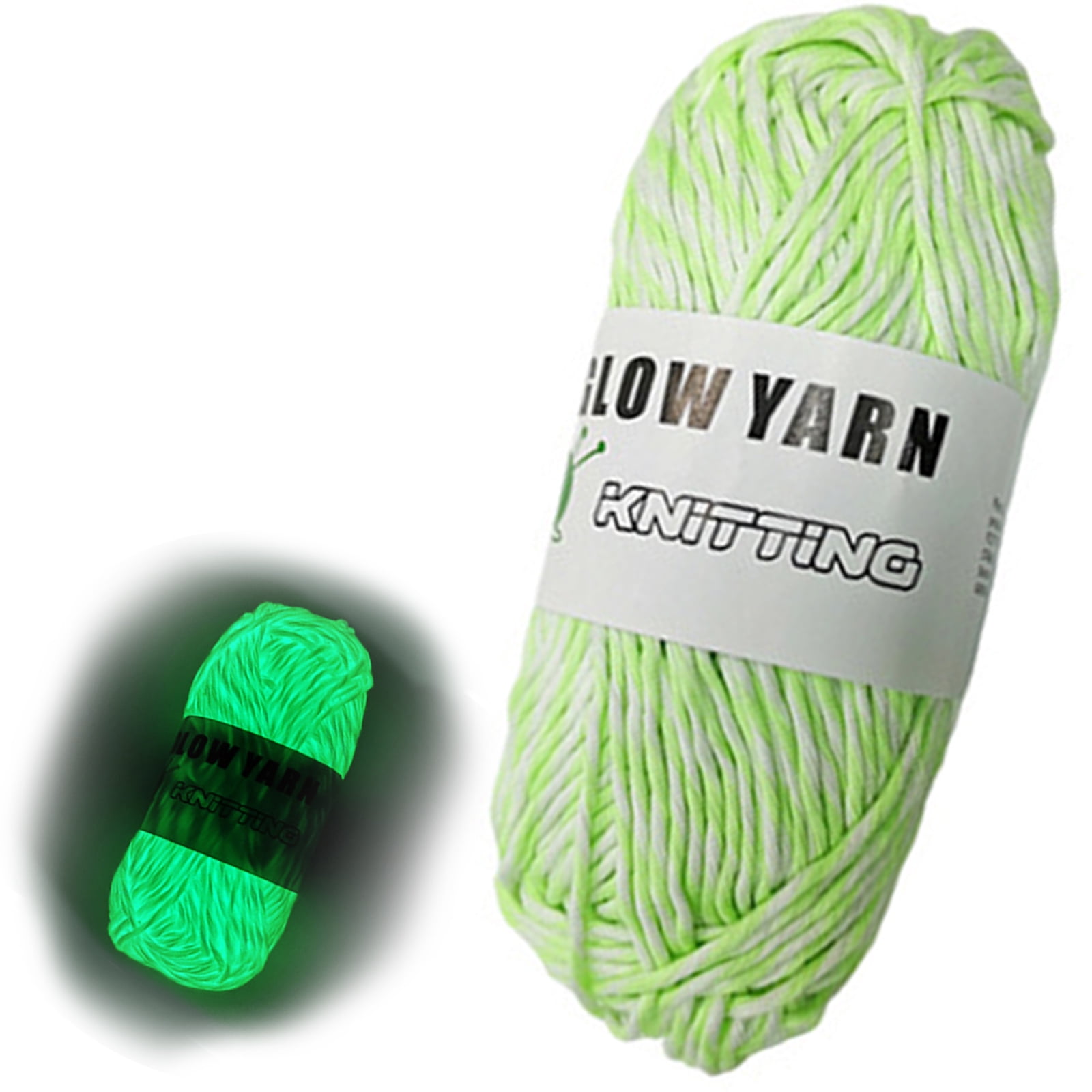 DIY Glow in The Dark Yarn Yarn for Crocheting, Glow in The Dark Yarn