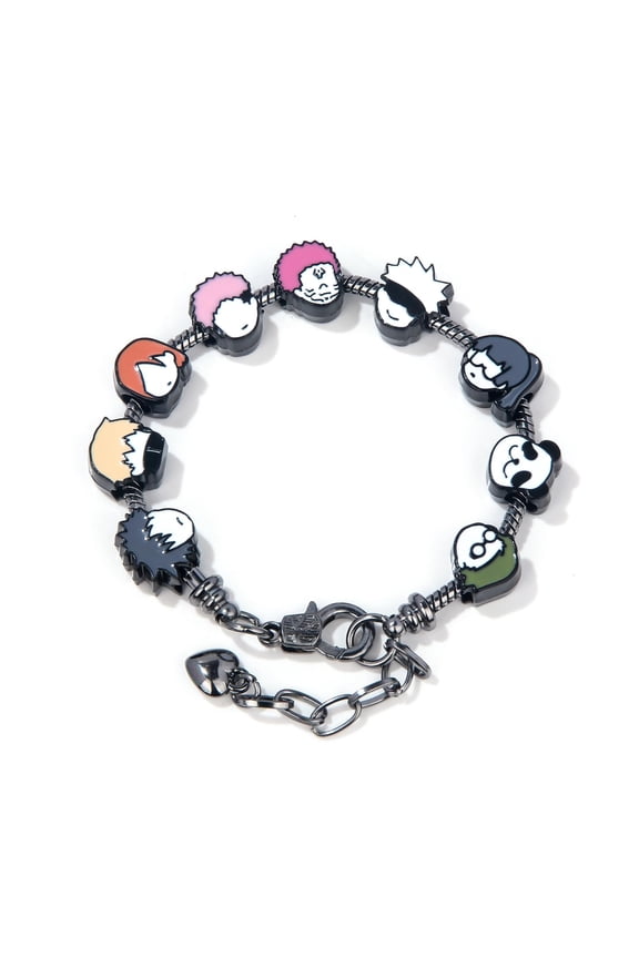 DIY Gojo Satoru JJK Bracelet Charm Gifts  9 Mini Anime Faces in Chibi Style  Gojo, Yuji, Sukuna, Panda & More  Removable Alloy Chain Accessories Cosplay Fans Collect