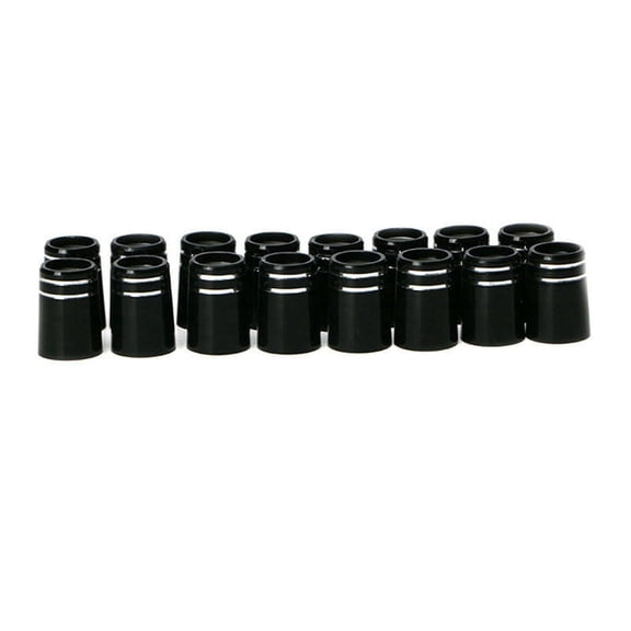 DIY Golf Club Ferrules 10-Pack with Double Chrome Ring for Driver, Fairway Wood and Iron - 9.5x19x13.6mm