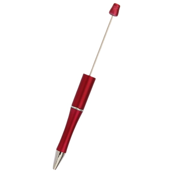DIY Gradient Beadable Ballpoint Pens Custom Barrel Bead Pen Smooth Writing Durable Long Lasting Ink for Daily Office Work Craft Projects Creative Hobbies Gift for Office Friends