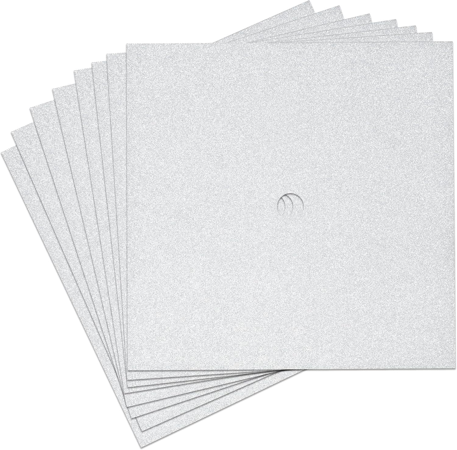 Gift Boutique 2 Pieces Graduation Cap Decorations White Glitter Background Grad Caps Topper Blank Base Graduate Hat Decoration Do It Yourself Crafts Party Supplies with 150 Adhesive Sticky Dots