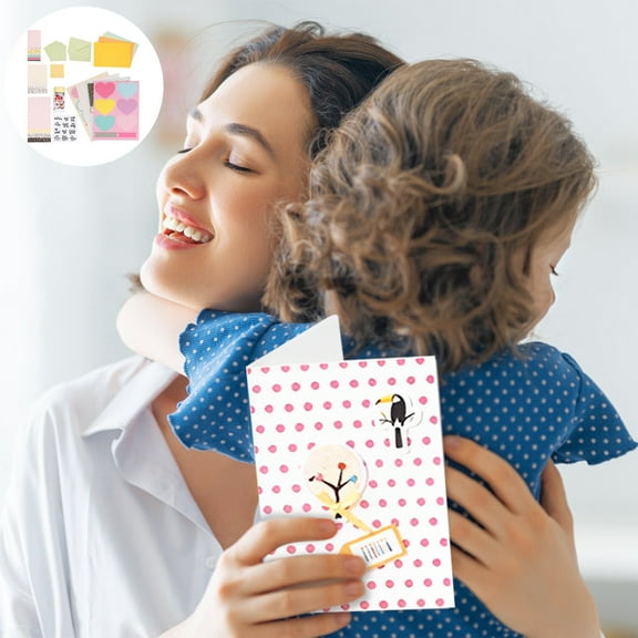 DIY Greeting Card Kits Includes 16 Cards 16 Envelopes with Decoration Accessories Handmade DIY Greeting Card Making Kits Personalized DIY Greeting Card Set for Kids Adults