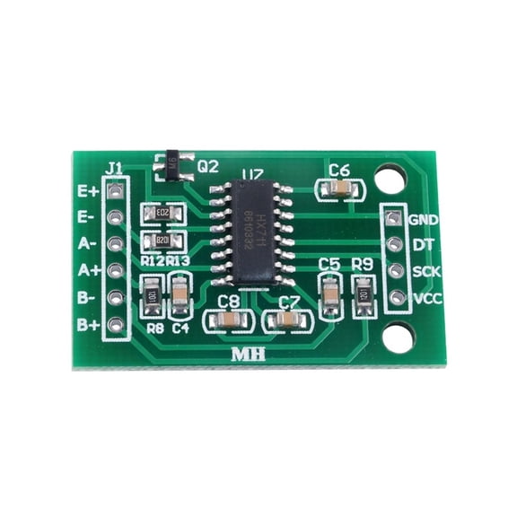 DIY HX711 Ad Moudle Weighing Pressure Sensor Dual-Channel 24 Bit Precision Load Cell Amplifier Green PCB ,Easy to Use