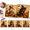 thumbnail image 1 of DIY Halloween Puppy Pearl Painting Kit, Cute Dog Pearl Art DIY Kit with Pumpkin Design, Halloween Beaded Art Craft for Adults Beginners, Handmade Wall Decor Gift, 1 of 7