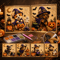 thumbnail image 1 of DIY Halloween Puppy Pearl Painting Kit, Cute Pumpkin Dog Pearl Diamond Art Craft for Adults Beginners, 3D Halloween Bead Painting Kit DIY Wall Decor Gift, 1 of 2