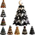 thumbnail image 1 of DIY Halloween Quilted Fabric Tree Kit, 3D Padded Sewing Craft Project, Seasonal Mantel Shelf Decor, Halloween Home Decor, Handmade Holiday Gift for Crafters (B-1pcs), 1 of 4