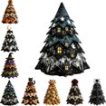 thumbnail image 1 of DIY Halloween Quilted Fabric Tree Kit, 3D Padded Sewing Craft Project, Seasonal Mantel Shelf Decor, Halloween Home Decor, Handmade Holiday Gift for Crafters (G-1pcs), 1 of 6