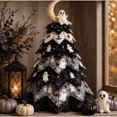 thumbnail image 1 of DIY Halloween Quilted Fabric Tree Kit, 3D Padded Sewing Craft Project, Seasonal Mantel Shelf Decor, Halloween Home Decor, Handmade Holiday Gift for Crafters(A), 1 of 6
