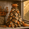 thumbnail image 1 of DIY Halloween Quilted Fabric Tree Kit, 3D Padded Sewing Craft Project, Seasonal Mantel Shelf Decor, Halloween Home Decor, Handmade Holiday Gift for Crafters(D), 1 of 6