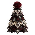 thumbnail image 1 of DIY Halloween Quilted Fabric Tree Kit, 3D Padded Sewing Craft Project, Seasonal Mantel Shelf Decor, Halloween Home Decor, Handmade Holiday Gift for Crafters, 1 of 3