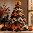 thumbnail image 1 of DIY Halloween Quilted Fabric Tree Kit 3D Patchwork Seasonal Décor Craft, Includes Materials & Instructions for Beginners, One Size, 1 of 10