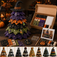 thumbnail image 1 of DIY Halloween Quilted Fabric Tree Kit, 3D Sewing Craft Kit with Fabric Pieces and Instructions, Handmade Seasonal Decoration Project for Adults Beginners, Halloween Home Decor Gift, 1 of 7