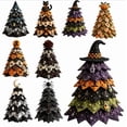thumbnail image 1 of DIY Halloween Quilted Fabric Tree Kit, Ghost Moonlight DIY Tree Patchwork Kit, Quilted Layered Craft Kit for Halloween Harvest Festival Table Decor H, 1 of 6