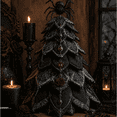 thumbnail image 1 of DIY Halloween Quilted Fabric Tree Kit, Patchwork Fabric Halloween Tabletop Tree, Autumn Mantel Ornament for Rustic Farmhouse Display, 1 of 3