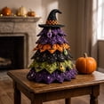 thumbnail image 1 of DIY Halloween Quilted Fabric Tree Kit,Sewing Craft Project with Padded Fabric Pieces Handmade,Fall Holiday Decoration for Mantel Shelf,Tabletop,Home Decor Gift(D), 1 of 6